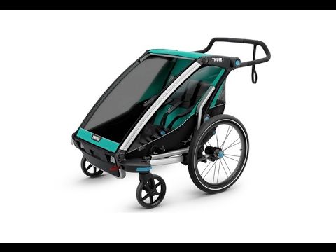 Dvojmiestny príves na bicykel Thule Chariot Lite zelený 10203022 11