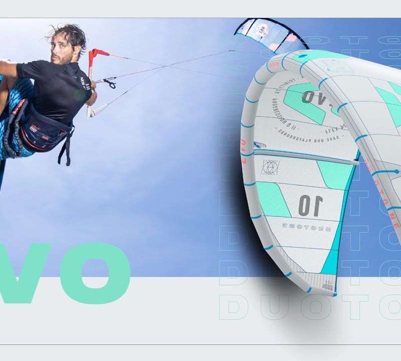 Kitesurfingový drak DUOTONE Evo sivomodrý 44220-3003 4