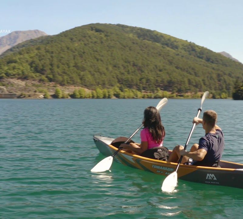Aqua Marina Tomahawk sivý Air-K 440 Vysokotlakový nafukovací kajak pre 2 osoby 14'5″ 7