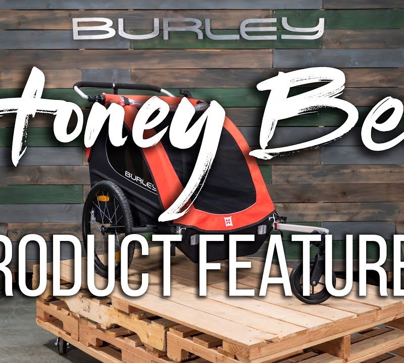 Burley Honey Bee červený dvojmiestny príves na bicykel BU-949209 16