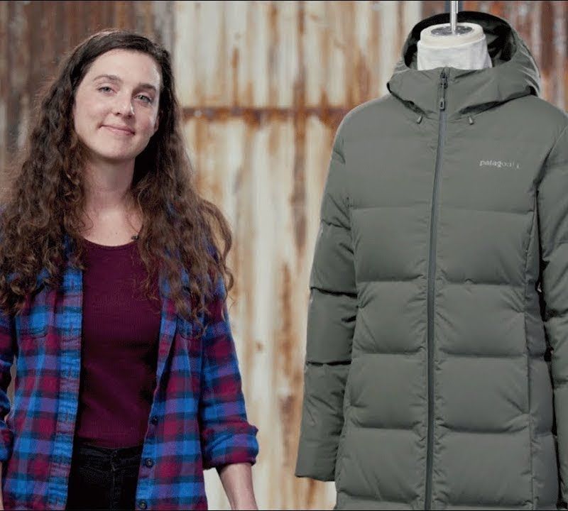 Patagonia dámsky páperový kabát Jackson Glacier Parka smolder blue 16