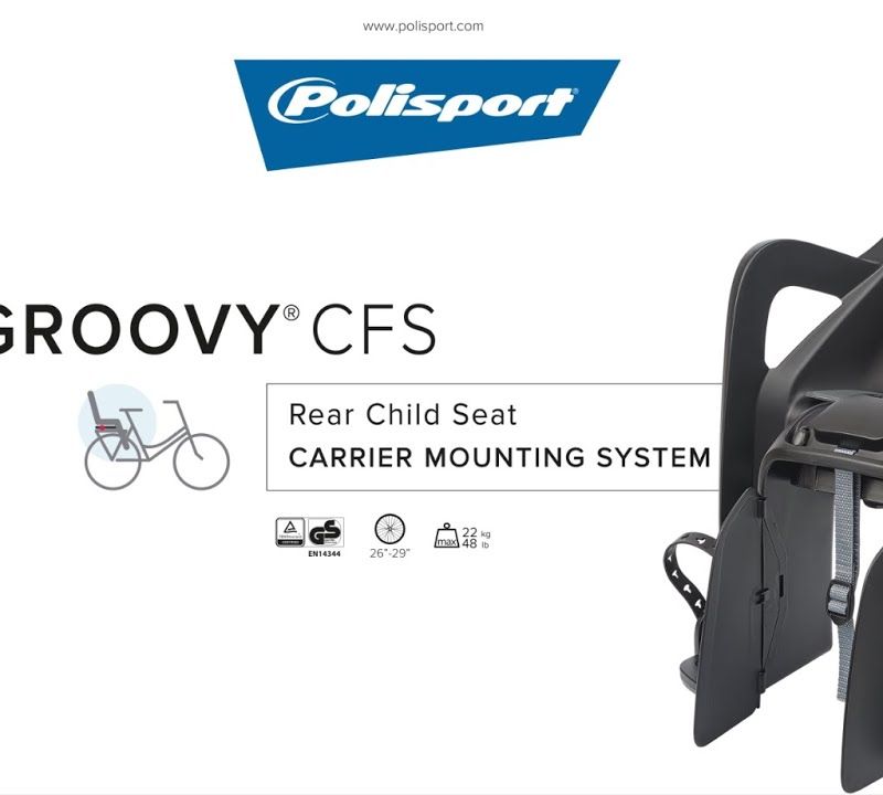 Detská cyklistická sedačka POLISPORT Groovy CFS FO hnedá 8406100016 7