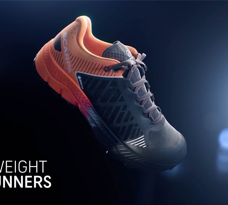 Pánska bežecká obuv SCARPA Spin Ultra black/orange GTX 33072-200/1 13