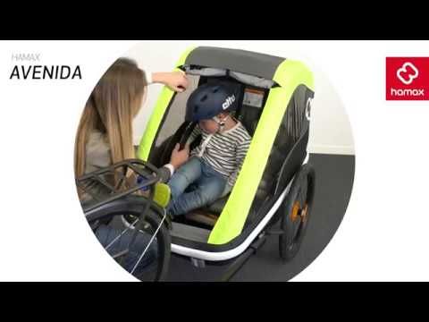 Hamax Avenida One príves na bicykel čierno-zelený 42_HAM 10
