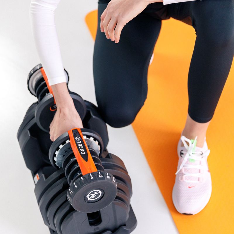 Nastaviteľná činka XTREXO 24 kg čierna ADT-24 15