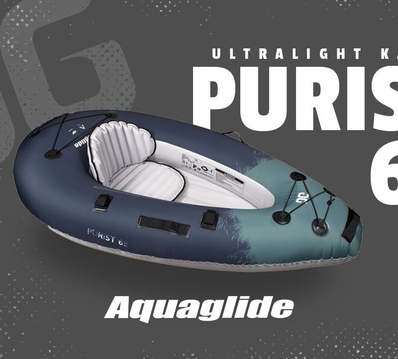 Aquaglide Backwoods Purist 65 šedý 584121107 Nafukovací kajak pre 1 osobu 9