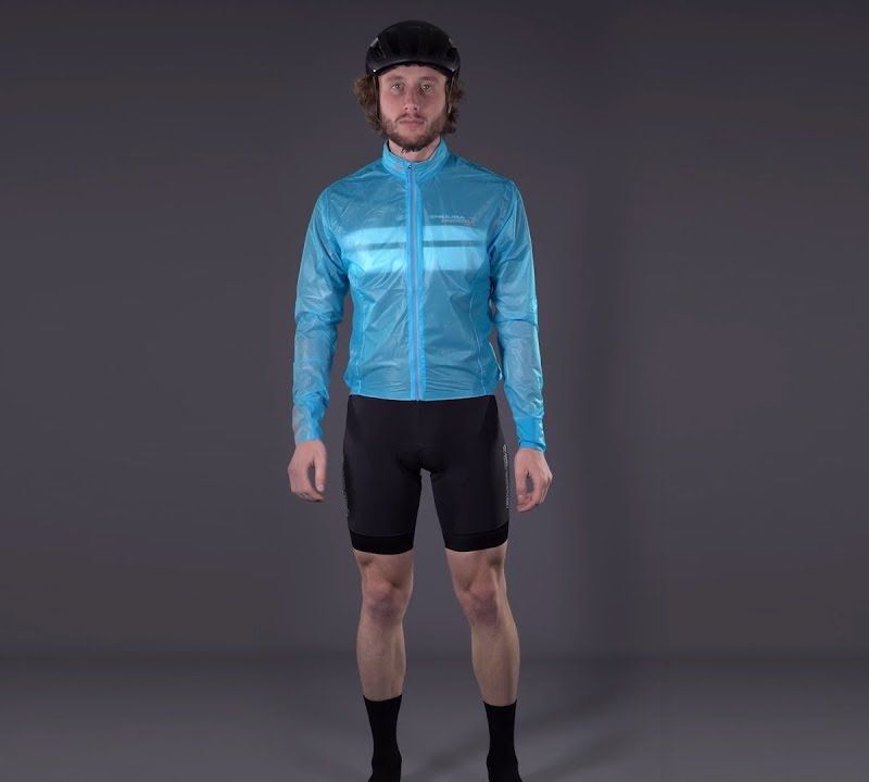 Endura FS260-Pro Adrenaline Race II hi-viz modrá pánska cyklistická bunda 10