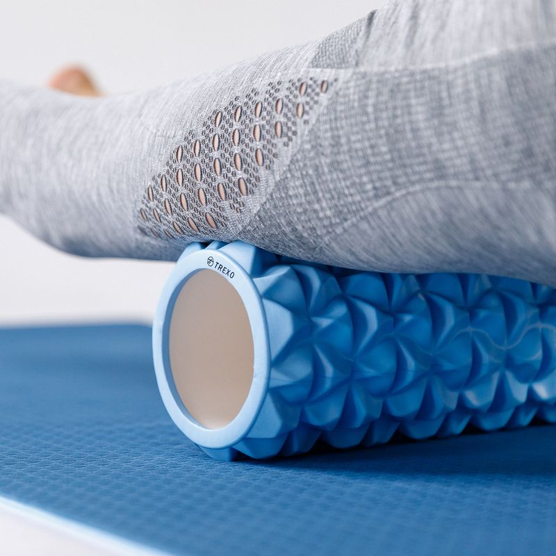 Masážny valček XTREXO EVA PVC modrý MR-EV01N 7