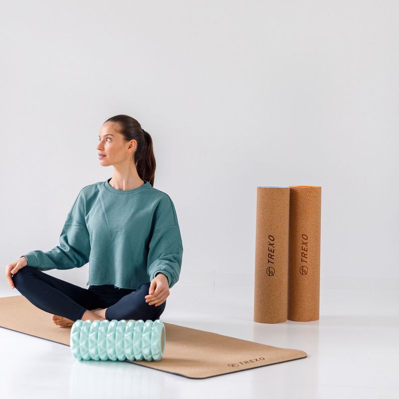 Masážny valec XTREXO EVA PVC zelený MR-EV01Z 11