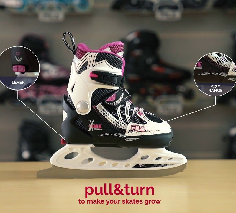 Detské kolieskové korčule FILA X-One G black/pink/magenta 11