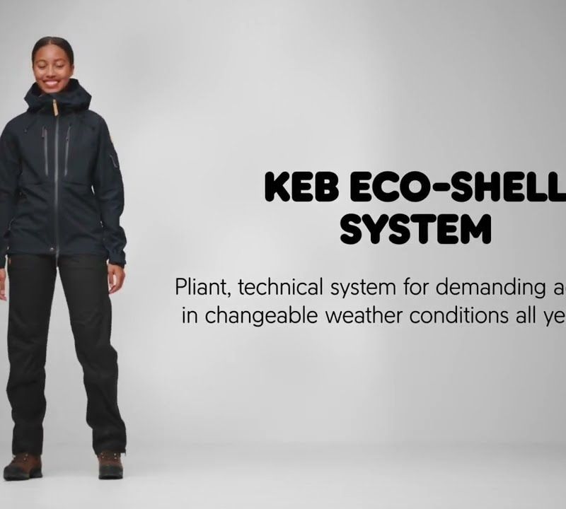 Pánska bunda do dažďa Fjällräven Keb Eco-Shell zelená F82411 11