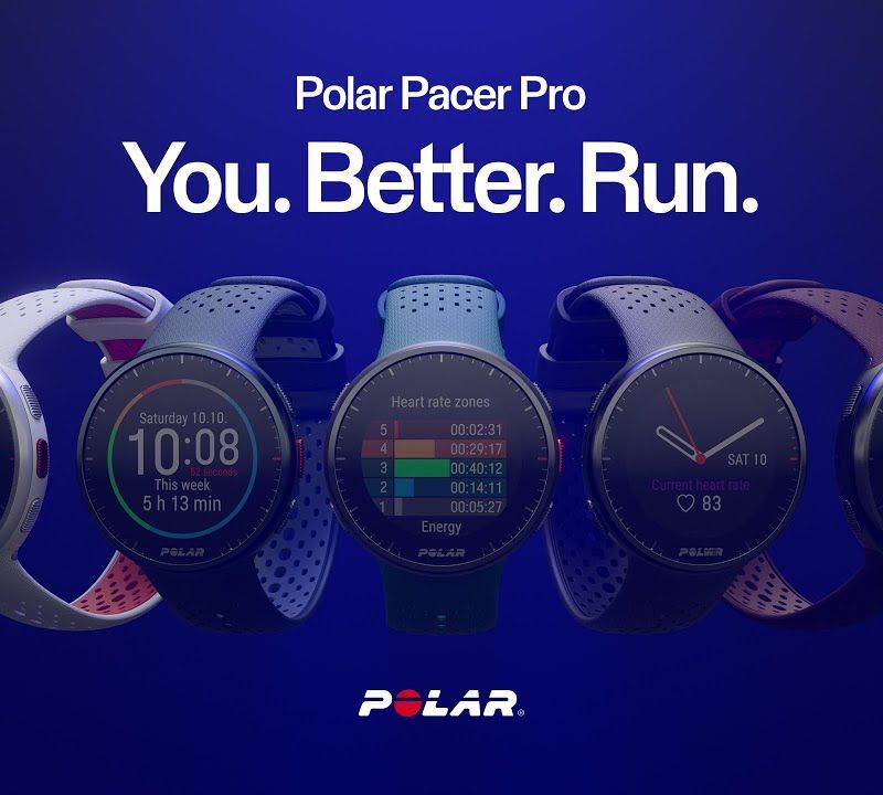 Hodinky Polar Pacer PRO červené a biele 7