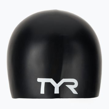 Detská plavecká čiapka TYR Wrinkle-Free Silicone black