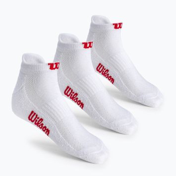 Dámske tenisové ponožky Wilson No Show 3 páry biele WRA803301