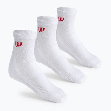 Wilson Quarter pánske tenisové ponožky 3 páry biele WRA803101