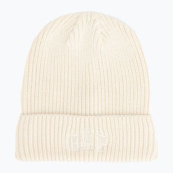 Dámska čiapka GAP V-Logo Beanie ivory frost