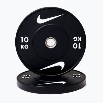 Bumpery Nike Strength Rubber Bumper Plates 10 kg black/white
