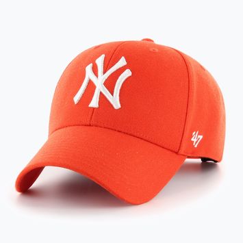 47 Značka MLB New York Yankees MVP žiarivá oranžová baseballová čiapka