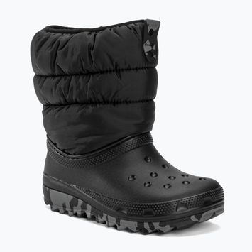 Juniorské snehové topánky Crocs Classic Neo Puff black