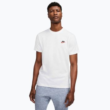Pánske tričko Nike Sportswear Club white/black/university red