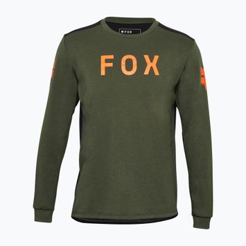 Detské cyklistické tričko Longsleeve Fox Racing Ranger Aviation Jr dark sage