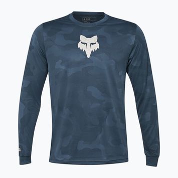Pánske cyklistické tričko s dlhým rukávom Fox Racing Ranger Tru Dri dark vintage blue