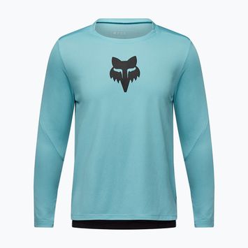 Detské cyklistické tričko s dlhým rukávom Fox Racing Ranger Fox Head Jr vintage wash blue