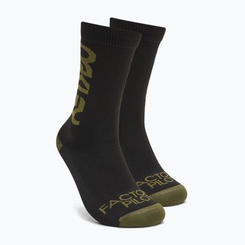 Cyklistické ponožky Oakley Factory Pilot MTB čierne/nové dark brush