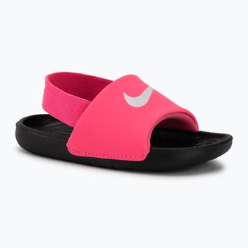 Detské šľapky Nike Digital coffee pink/black/white