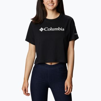 Columbia North Cascades Cropped dámske trekingové tričko čierne 1930051011