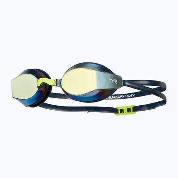 Plavecké okuliare TYR Blackops 140 Ev Racing Mirrored gold/navy/yellow