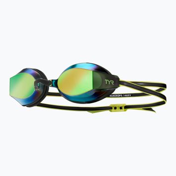 Plavecké okuliare TYR Blackops 140 Ev Racing Mirrored fluo green/black