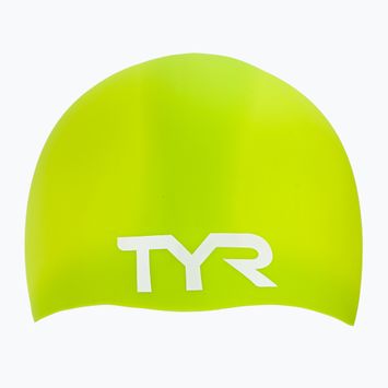 Plavecká čiapka TYR Wrinkle Free Silicone limelight