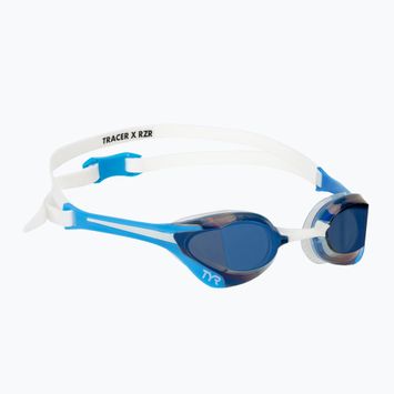 Plavecké okuliare TYR Tracer-X Elite Racing Mirrored blue/white