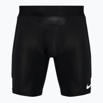 Pánske polstrované brankárske šortky Nike Dri-FIT black/black/white