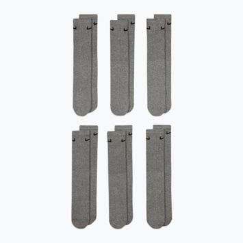 Ponožky Nike Everyday Cushioned 6 párov carbon heather/black