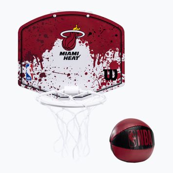 Wilson NBA Miami Heat Mini Hoop basketbalová doska červená WTBA1302MIA