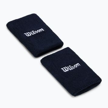 Široký froté náramok Wilson 2 ks classic navy