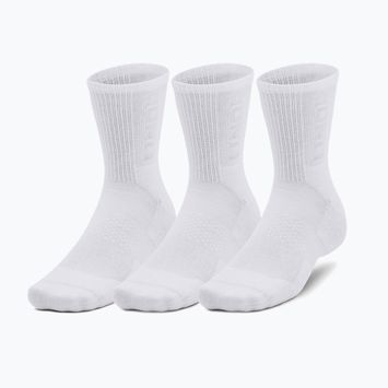 Ponožky Under Armour 3-Maker Mid Crew 3 páry white/white/mod gray