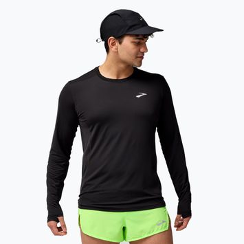 Pánske bežecké tričko Brooks Atmosphere 3.0 s dlhým rukávom čierne