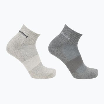 Ponožky Salomon Evasion ponožky 2 páry light grey/heather medium
