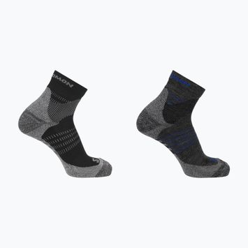 Salomon X Ultra Access Quarter trekingové ponožky 2 páry antracit/čierna