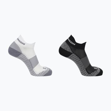Salomon Aero Ankle bežecké ponožky 2 páry čierna/biela