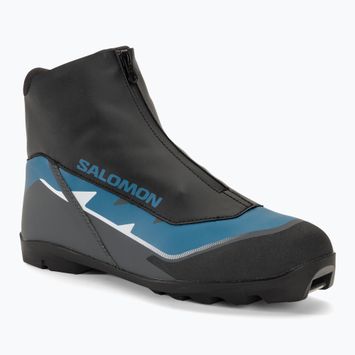 Pánske topánky na bežecké lyžovanie Salomon Escape black/castlerock/blue ashes