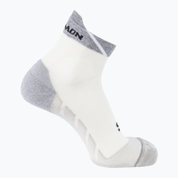 Bežecké ponožky Salomon Speedcross Ankle white/light grey melange