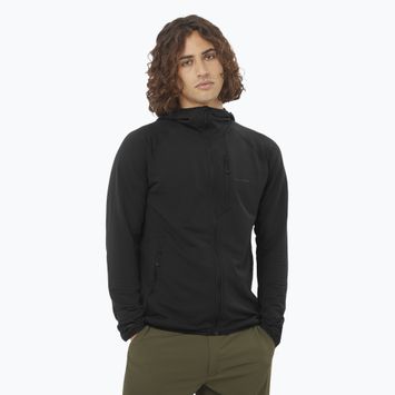 Pánska trekingová bunda Salomon Sntial Lightwarm Hybrid deep black