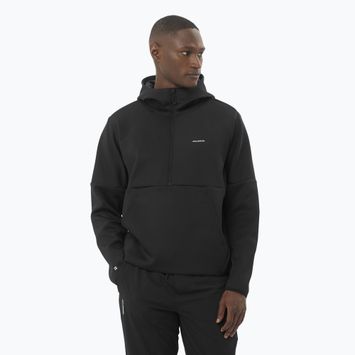 Pánska mikina Salomon SHKout Half Zip s kapucňou deep black