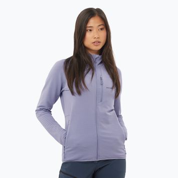 Dámska trekingová mikina Salomon Lightwarm Full Zip blue granite