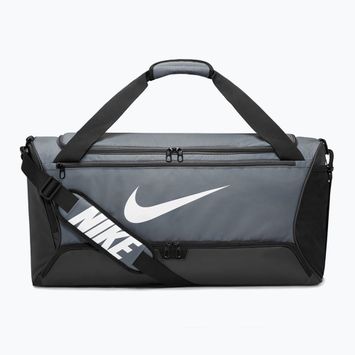 Tréningová taška Nike Brasilia 9,5 60 l sivá/biela
