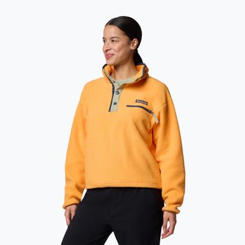 Dámska fleecová mikina Columbia Helvetia II Cropped Half Snap Fleece summer orange